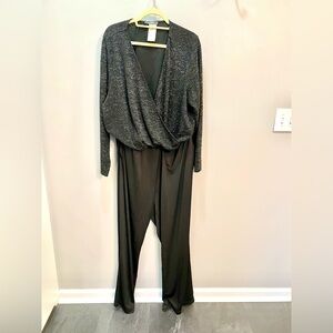 NWT Lisa Rinna Collection V Neck Jumpsuit 3X